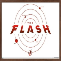 Commics Movie Flash - Nadzorni vremenski zid, 22.375 34 uramljeno