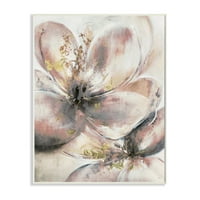 Stupell Industries Glam Pink Beige Flower latice cvjetno zlato slika Neuramljena Art Print Wall Art, 13x19