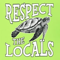Wild Bobby Poštovanje Lokalno Stanovništvo Spasiti Naše Okeana Kornjača Ljubitelj Životinja Muškarci Grafički Tee, Sigurnost Zelena, Mali
