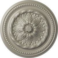 Ekena Millwork 3 4 od 7 8 p Chester plafonski medaljon, ručno obojena biserno bijela