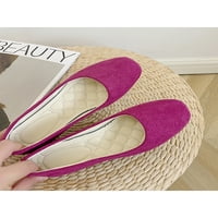 Ženski Stanovi Slip na Balerinke Comfort Casual cipele ljubičaste 8