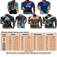 Capreze Muška kratka rukava bluza Slim Fit S - 5XL Tee Holiday Muscle 3d štampana majica