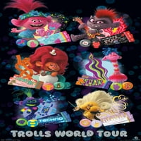 Dreamworks Trolls - Grid zidni poster, 14.725 22.375
