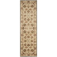 Antikviteta Weldon Tradicionalna cvjetna vunena prostirka, bež, 2'3 8 '