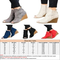 Avamo Ženska ljetna protiv klizanja Peep Toe platforma Sandal Travel Casual Boide Count place Wedge Boots
