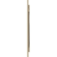 Ekena Millwork 1 2W 58H Rustikalna trodijelna ploča sa razmakom-N-letva grubo rezana Fau roletne za drvo w Z-ploča, grundirana Tan