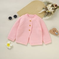 KaLI_store Djevojčica Džemper Djevojke Džemper Djeca Džemper Toddler Zimski Pulover Odjeća Pink, 6 Mjeseci