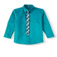 Arrow Arofle Stretch Poplin modna košulja i kravata, Set, veličine 4-18