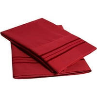 Sweet Home Collection ultra-meka serija Microfiber vezeni jastuk, 2-pakovanje