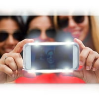 SerenaLife Slip201rg - iPhone Plus 6s plus 2-in-selfie lagana LED osvetljena i soka - Serenelife liteme, ruže zlato