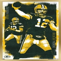 Green Bay Packers - Zidni Poster Aaron Rodgers, 14.725 22.375 Uokviren