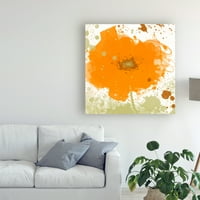 Zaštitni znak likovne umjetnosti' moderna narandžasta ' platnena Umjetnost Irene Orlov