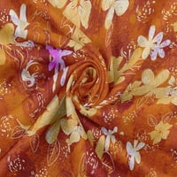 oneOone Rayon narandžasta tkanina Batik šivaći Zanatski projekti štampanje tkanine širine
