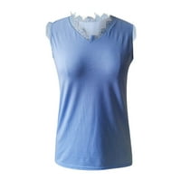 Ženska ljetna modna casual labava majica s vrhom V-izrezom top bluza