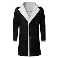 symoid muški kaputi i jakne - zimska topla vrat Softshell za Vjetrootporne meke kapute Shell Jacket Crna