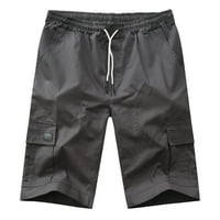 HHEI_K Hlače za muškarce Muški ljetni casual na otvorenom Casual Patchwork džepovi Kombinezoni Sportske alatne hlače