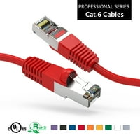 20ft Cat zaštićena Ethernet mreža kabl za pokretanje crveni, paket
