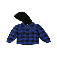 Felcia 0-4Y majica s kapuljačom kapuljače na kariku, taster s dugim rukavima Top jesenje duge