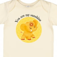 Inktastic Ti Si Moj Sunshine Elephant Etana žuta i slatka poklon za dječaka ili djevojčicu bodi