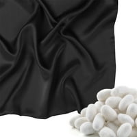 Jedinstvena povoljna svilena jastučnica za kosu crni Standard