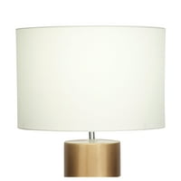 Kozmoliving by Cosmopolitan 25 Fau mramor bijela stolna svjetiljka sa bijelom posteljinom