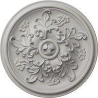 Ekena Millwork 1 2 od 3 4 P katheryn stropni medaljon, ručno oslikana ultra čisto bijela