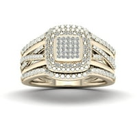 1 8Ct TDW Diamond 10k verenički prsten od žutog zlata