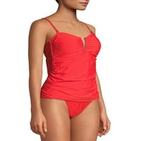 Vrijeme i Tru ženski crveni V-žičani tanki s kupaćim kostima