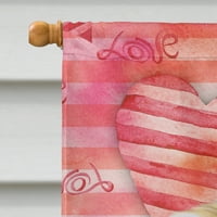 Carolines blaga bb9768chf pekingese ljubavna zastava platnene kuće Veličina velike, višebojne