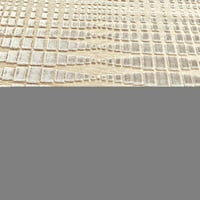 Feizy Saphir Zam 2'2 4 'metalik geometrijska prostirka tkanine u kremu Srebrna