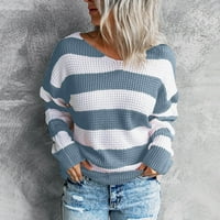 Pimfylm ženske pulover Sweaters ošišane pulover Sweaters za žene plus size zimska odjeća siva L