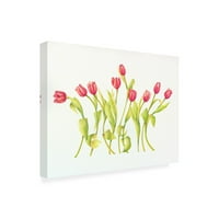 Zaštitni znak likovne umjetnosti 'devet tulipana Twirling' platno umjetnost Deborah Kopka