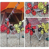 Vjetrenjača Vrt Spinners Djeca Pinwheels Travnjak Igračke Kočić Favorizira Zabavu Whirligigs Cvijet Bubamara