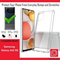 Capsule Case kompatibilan sa Galaxy A 5G [Heavy Duty Muškarci Žene Girly Slim Cute Design ShootFooff Clean Clear Clear Cover (Samsung Galaxy A 5G Svi nosači)