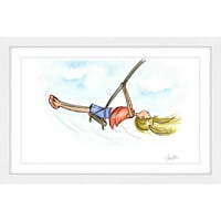 Marmont Hill Swinging Girl Phyllis Harris uokvirena slika Print