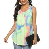 Akiihool Tank Tops For Womens V Vrat Tank Tops Summer Rebraste Rukave Henley Shirts Casual Loose Button Up Cami Knit Tees