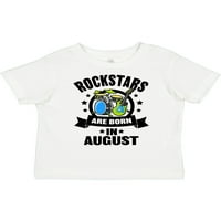 Inktastic Rockstars su rođeni u avgustu rođendanski poklon mališan ili Toddler Girl T-Shirt