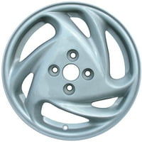 5. Zatvoreno oem aluminijumski aluminijski kotač, srebro, uklapa se 1998- Mercury Tracer
