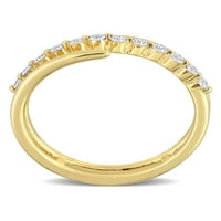 Miabella ženski karat TW Diamond 10kt vjenčani prsten od žutog zlata