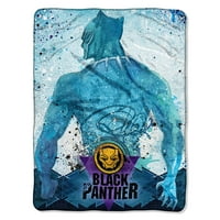 Black Panther, ikona SPLATTER Micro Raschel bacanje pokrivač, 46 60