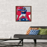 Texas Rangers - Marcus Semien zidni poster, 14.725 22.375 uokviren