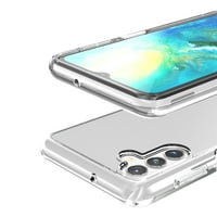 Samimore za Samsung Galaxy A 5G 6.6 Kućica sa bežičnim punjenjem, transpsartnet otporni na TPU pokrivač super-tankog lagana bežična punjenje protiv ogrebotine protiv padajućeg školjka, bijela