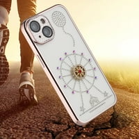 iPhone Plus futrola, Slim Fit Glitter Dialind Colorful Gems Ring Kickstand Otporni na udarce za iPhone
