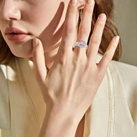 Simu Cirkon pun dijamantski prsten Nakit rođendanski prijedlog poklon Svadbeni zaručnički prsten prsten prsten vjenčani prsten vjenčani prsten Nakit rođendanski pokloni za žene