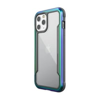 Case Raptic Shield kompatibilan sa iPhone Pro MA futrolom, zaštitom od upijanja udara, izdržljiv aluminijski okvir, testiran padom 10ft, uklapa se iphone pro max, iridescent