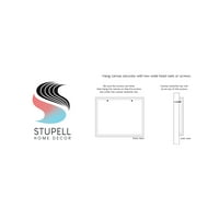 Stupell Industries Makeup četkice Glam parfem Beauty & Fashion Painting Galerija zamotana platna Print