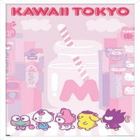Pozdrav Kitty i prijatelji - Kawaii Tokyo zidni poster, 22.375 34 Uramljeno