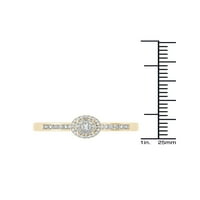 Imperial 1 4CT TDW Diamond 10k dijamantski zaručnički prsten od žutog zlata