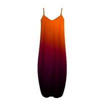 Daqianske haljine za žene Žene Maxi haljine Ljeto Ležerne prilike V-izrez bez rukava bez rukava Duga haljina