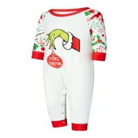 Božićne pidžame za porodične utakmice Xmas Holidays Sleep odjeća Božić PJS za odrasle muškarci žene djeca